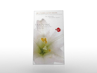 Lee's Floral namecard design with Lilies