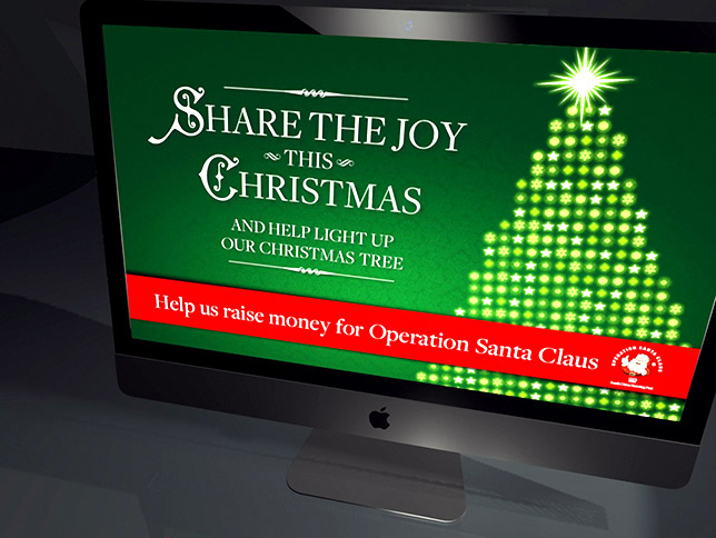 Operation Santa Claus: Share The Joy This Christmas Web campaign home