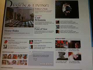 SCMP Design & Living website design