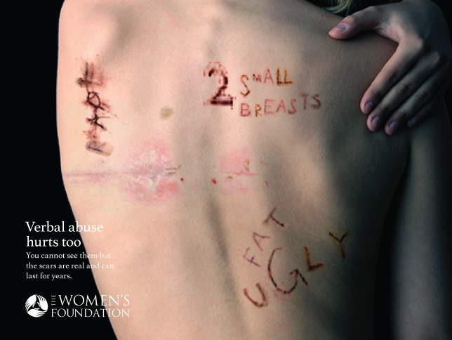 Verbal abuse hurts too.